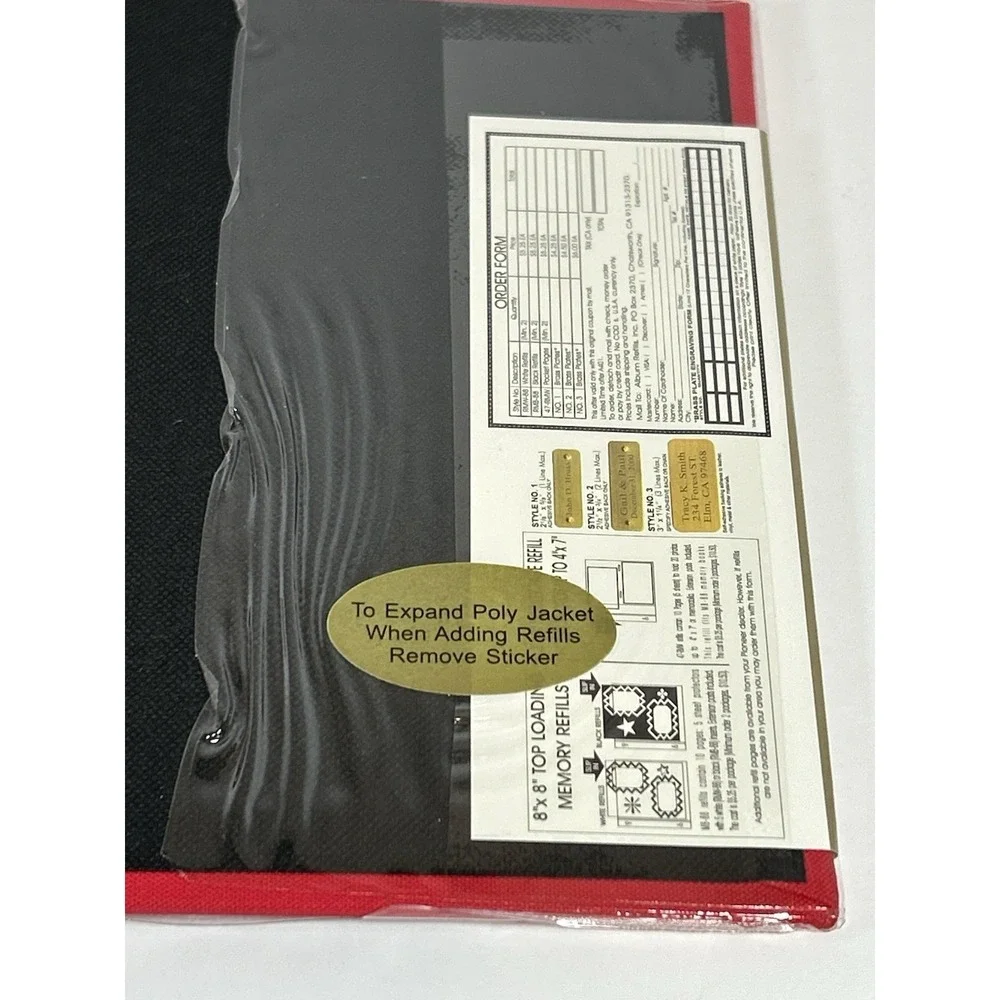 Pioneer E-Z Load 8 x 8 Memory Book Acid Free 20 Top Loading Pages NEW Red